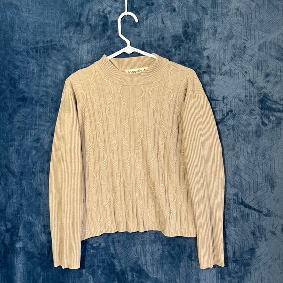 Vintage Joseph. A SILK CASHMERE Blend Knitted Brown Casual Sweater Womans Size M - Picture 1 of 6